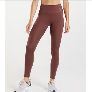 GYMSHARK training leggings - cherry brown